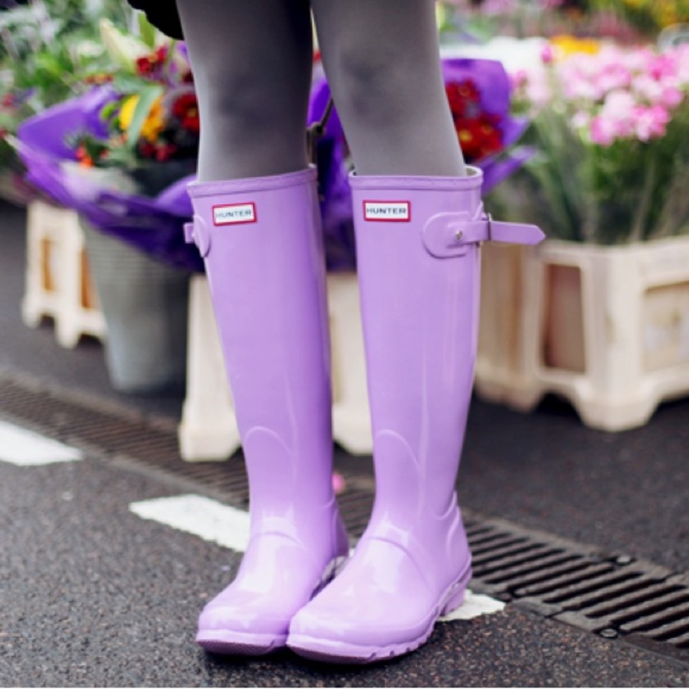 HUNTER | Rainboots Women’s 5 Eu 36 Lavender Purple - Picture 2 of 9
